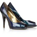 Cavalli Highheels aus irisierendem Lackleder