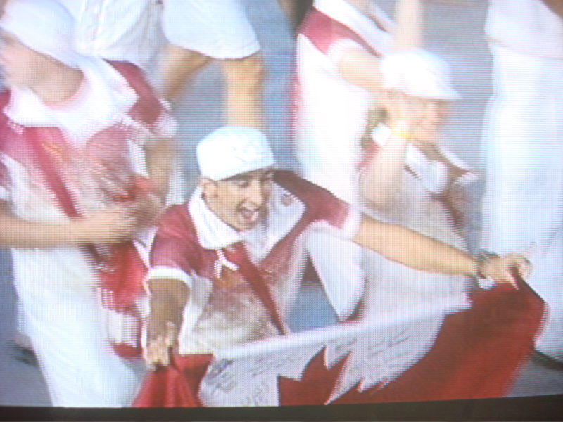Kanadisches Team, Einzug der Nationen, Peking 2008, TV-Screenshot
