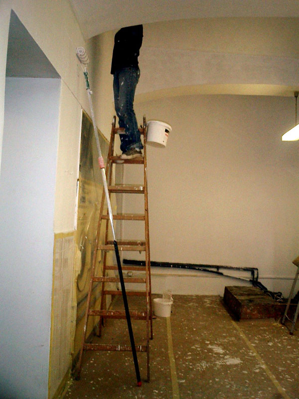 Renovierung im Waschsalon