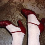 Vintage Schlangenleder-Schuhe, gefunden bei Humana, Wien