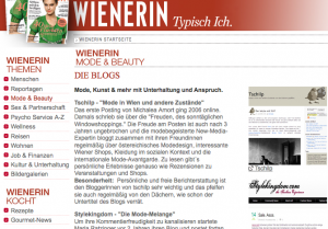 Tschilp auf wienerin.at Juli 09, Screenshot