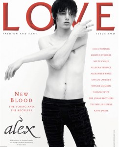 Love, UK, Ausgabe 2 2009, Cover mit Alex Love, UK, Ausgabe 2 2009, Cover mit Alex