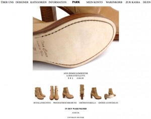 Stiefeletten, Ann Demeulemeester, Park Onlineshop, Screenshot Stiefeletten, Ann Demeulemeester, Park Onlineshop, Screenshot