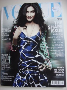 Vogue India, Jänner 2010, Cover: Bollywood-Star Sonam Kapoor, Foto: Suresh Natarajan