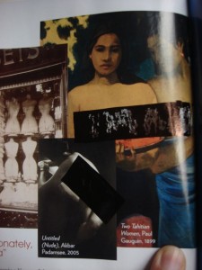 zensurierte Vogue India, Jänner 2010: "Body of Work", über die weibliche Form in der Kunst