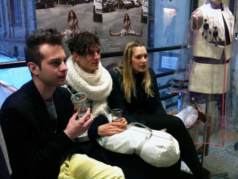 V.l.v.r.: Emil Maria Beindl, Markus Binder, Charlotte Klobassa (2. Jahrgang)