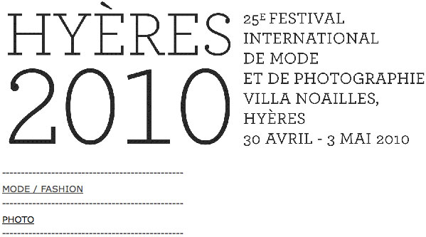 Festival international de mode et de fotographie, Hyeres