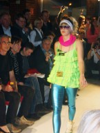 Fashionshow "Querschnitt", Modekolleg Herbsstraße, 2010, Modell von Pascale Schmid
