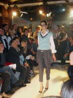 Fashionshow "Querschnitt", Modekolleg Herbsstraße, 2010, Modell von Andrea Seidl