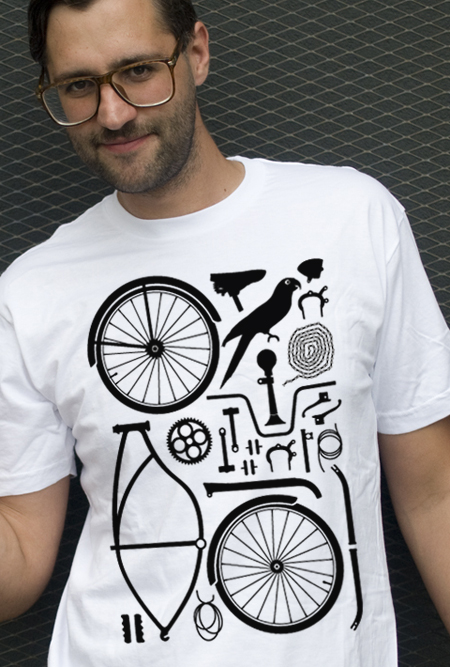 Biker T-Shirt von Mot Mot, Wien