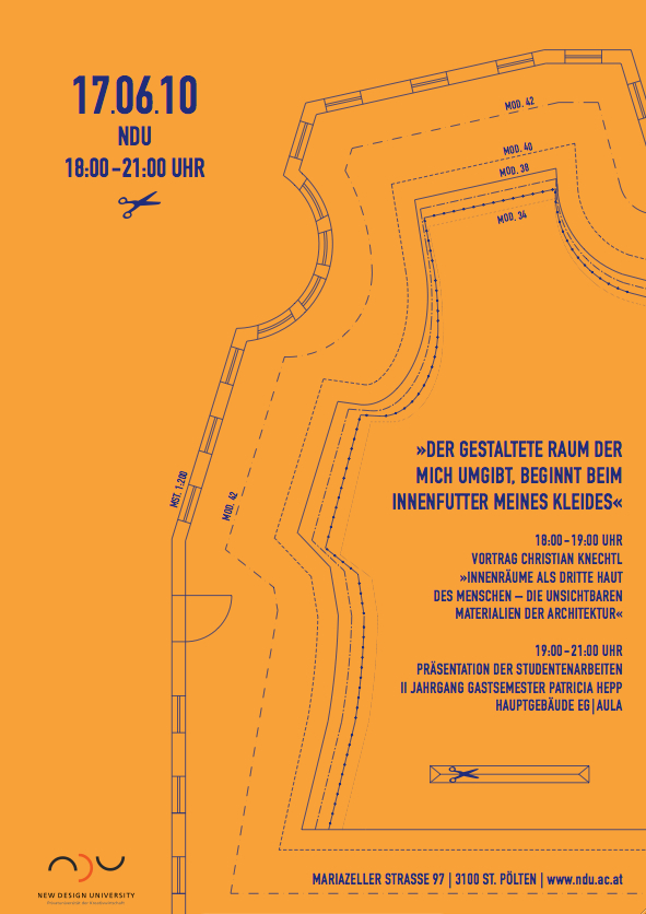 Der gestaltete Raum der mich umgibt, beginnt beim Innenfutter meines Kleides.