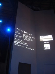 Credits, Liska by Thomas Kirchgrabner, Show 2010