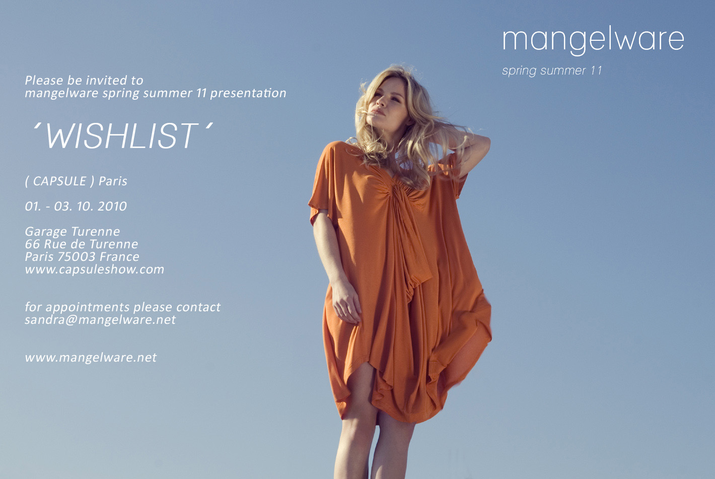 Mangelware SS2011 Paris