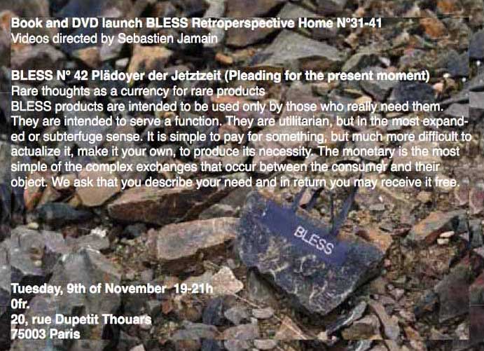 BLESS N° 42 Plädoyer der Jetztzeit (Pleading for the present moment)