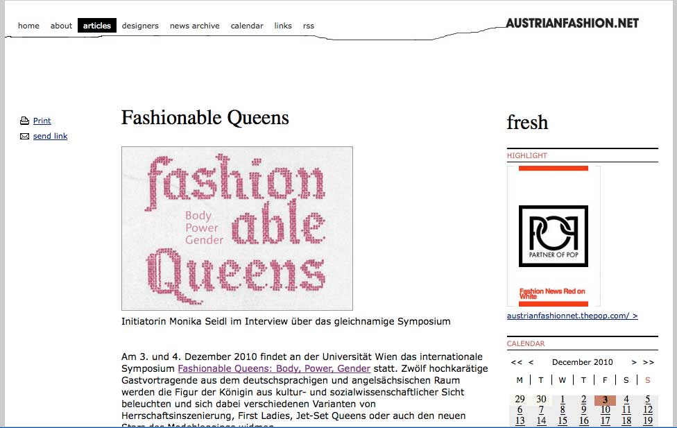 Fashionable Queens Interview für Austrianfashion.Net