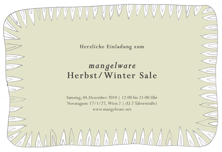 mangelware Sale Winter 2010