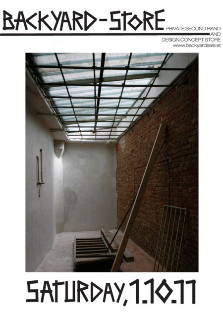 Backyard-Store Opening, 1.10.2011, Einladung