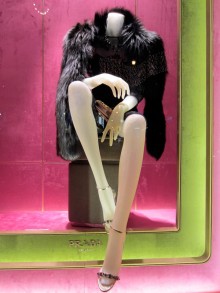 Schaufenster Prada Wien, Weihnachten 2011