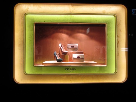 Schaufenster Prada Wien, Weihnachten 2011