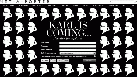 Karl, Net-A-Porter, Screenshot
